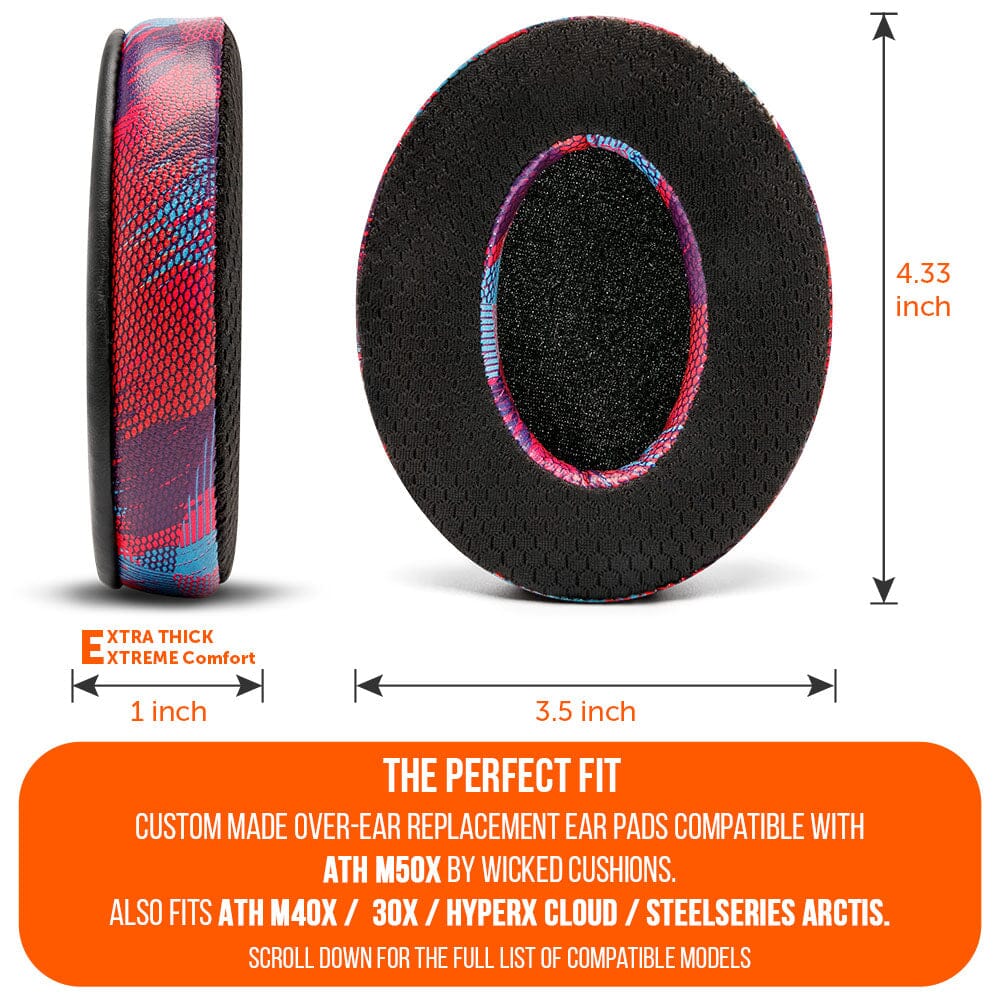 WC FreeZe - Hybrid Cooling Gel Infused Ear Pads for ATH M50XCooling Gel Ear PadsTorqelo.com