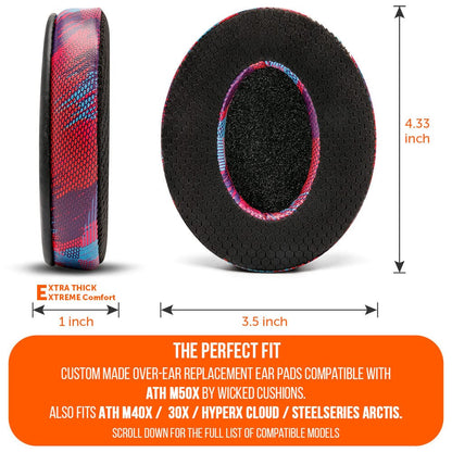 WC FreeZe - Hybrid Cooling Gel Infused Ear Pads for ATH M50XCooling Gel Ear PadsTorqelo.com