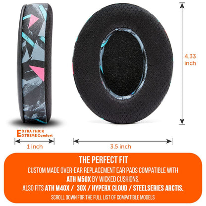 WC FreeZe - Hybrid Cooling Gel Infused Ear Pads for ATH M50XCooling Gel Ear PadsTorqelo.com