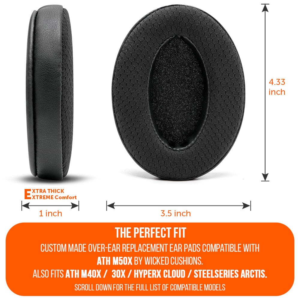 WC FreeZe - Hybrid Cooling Gel Infused Ear Pads for ATH M50XCooling Gel Ear PadsTorqelo.com