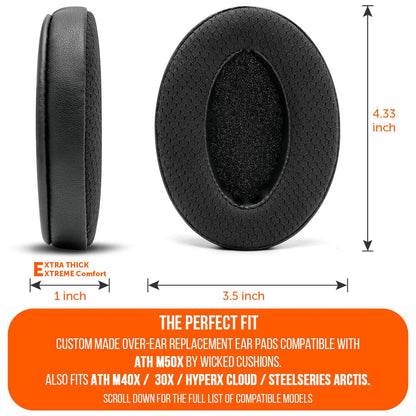 WC FreeZe - Hybrid Cooling Gel Infused Ear Pads for ATH M50XCooling Gel Ear PadsTorqelo.com