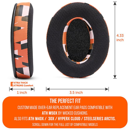 WC FreeZe - Hybrid Cooling Gel Infused Ear Pads for ATH M50XCooling Gel Ear PadsTorqelo.com