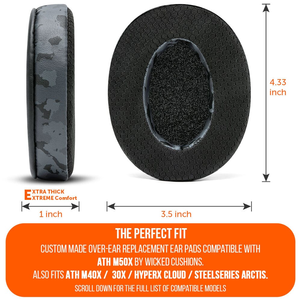 WC FreeZe - Hybrid Cooling Gel Infused Ear Pads for ATH M50XCooling Gel Ear PadsTorqelo.com