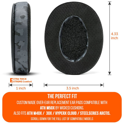 WC FreeZe - Hybrid Cooling Gel Infused Ear Pads for ATH M50XCooling Gel Ear PadsTorqelo.com