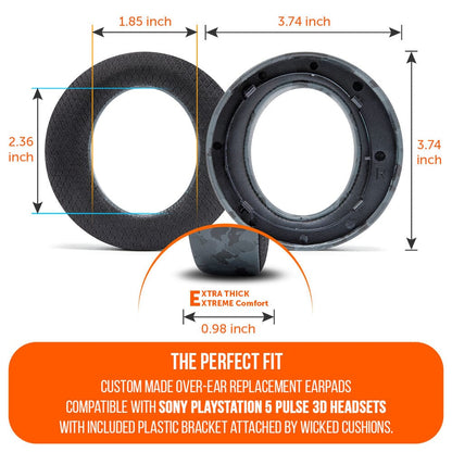 WC FreeZe Pulse 3D - Cooling Gel Earpads For PS5 Pulse 3D HeadsetCooling Gel Ear PadsTorqelo.com