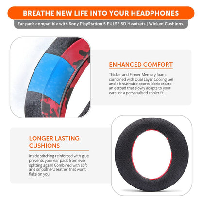WC FreeZe Pulse 3D - Cooling Gel Earpads For PS5 Pulse 3D HeadsetCooling Gel Ear PadsTorqelo.com
