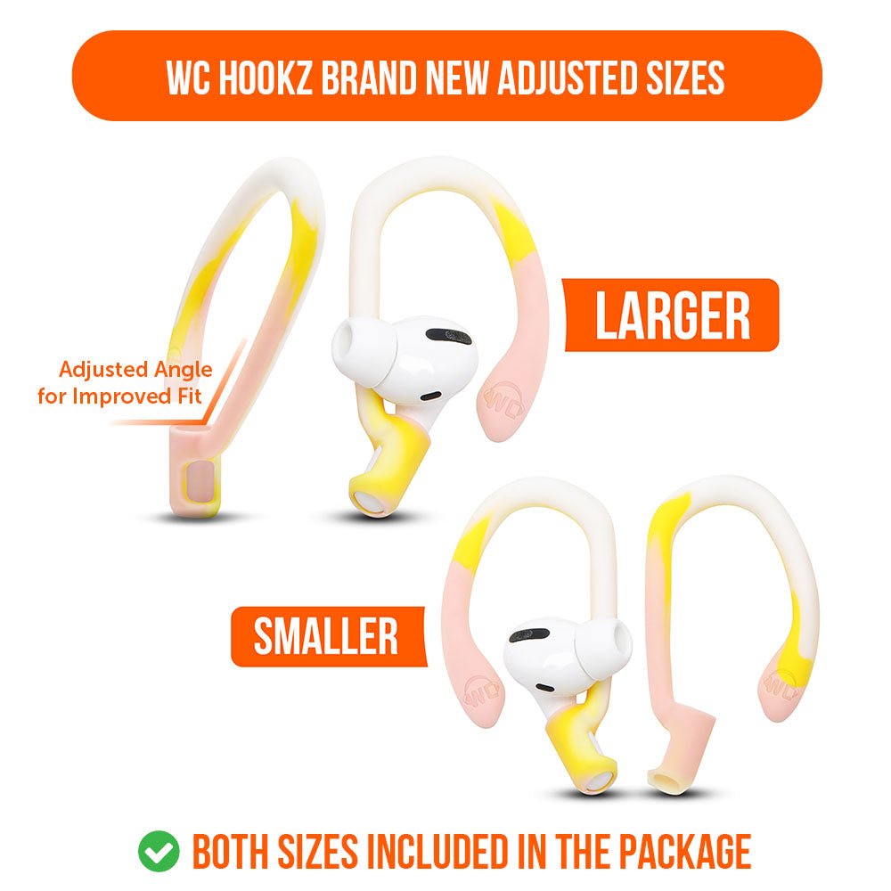 WC HookZ - Over Ear Hooks for Airpods Pro 1, 2 & Airpods 1, 2, 3Earbuds EarhooksTorqelo.com