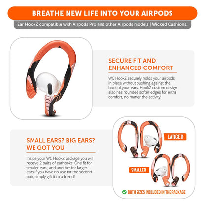 WC HookZ - Over Ear Hooks for Airpods Pro 1, 2 & Airpods 1, 2, 3Earbuds EarhooksTorqelo.com