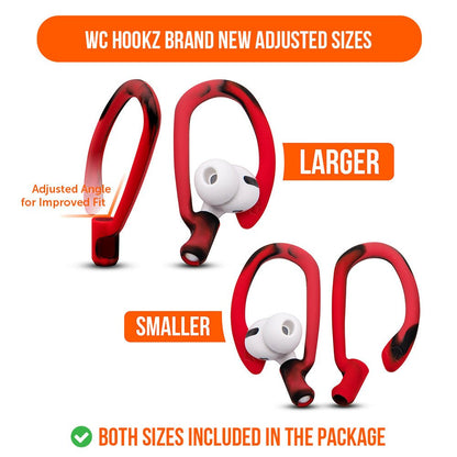 WC HookZ - Over Ear Hooks for Airpods Pro 1, 2 & Airpods 1, 2, 3Earbuds EarhooksTorqelo.com