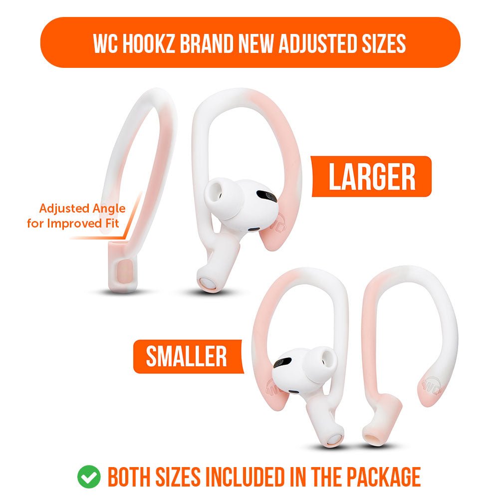 WC HookZ - Over Ear Hooks for Airpods Pro 1, 2 & Airpods 1, 2, 3Earbuds EarhooksTorqelo.com