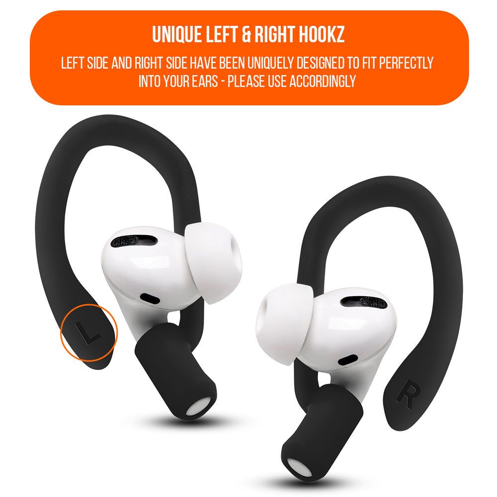 WC HookZ - Over Ear Hooks for Airpods Pro 1, 2 & Airpods 1, 2, 3Earbuds EarhooksTorqelo.com