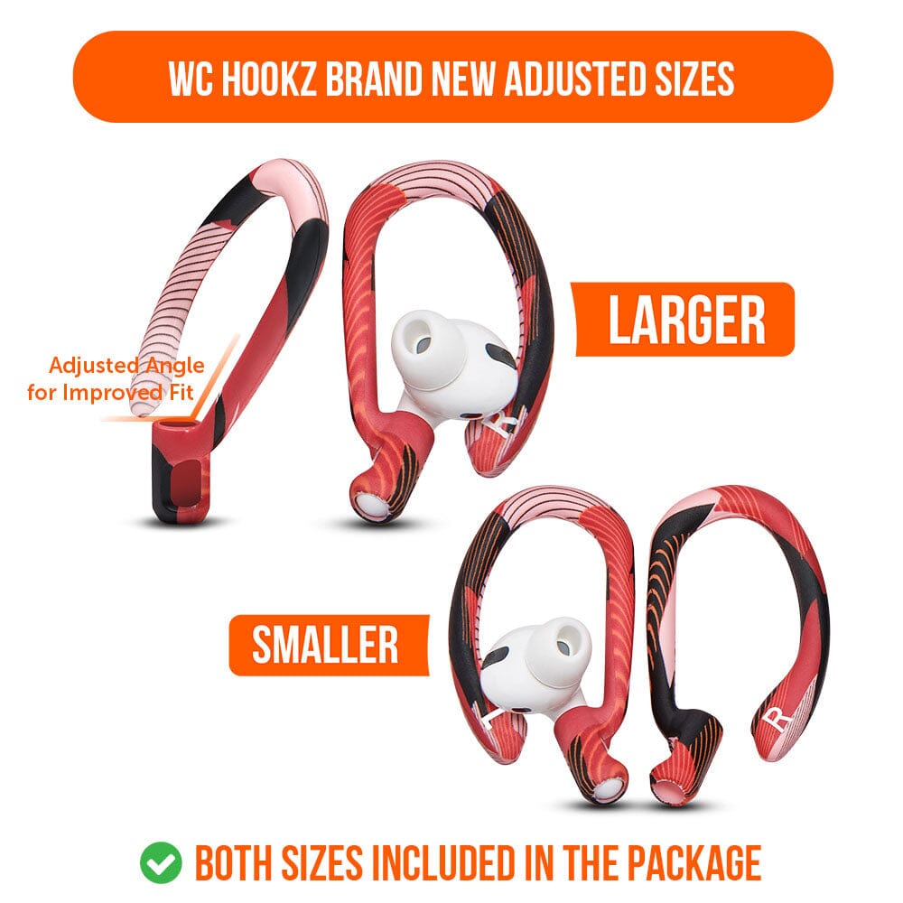 WC HookZ - Over Ear Hooks for Airpods Pro 1, 2 & Airpods 1, 2, 3Earbuds EarhooksTorqelo.com