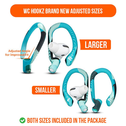 WC HookZ - Over Ear Hooks for Airpods Pro 1, 2 & Airpods 1, 2, 3Earbuds EarhooksTorqelo.com