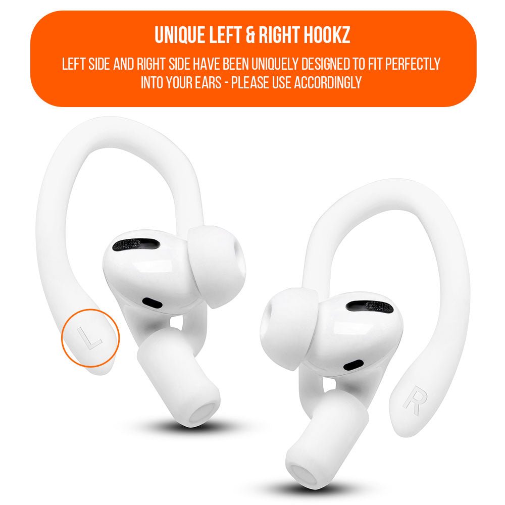 WC HookZ - Over Ear Hooks for Airpods Pro 1, 2 & Airpods 1, 2, 3Earbuds EarhooksTorqelo.com