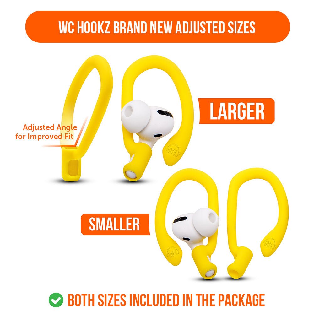 WC HookZ - Over Ear Hooks for Airpods Pro 1, 2 & Airpods 1, 2, 3Earbuds EarhooksTorqelo.com