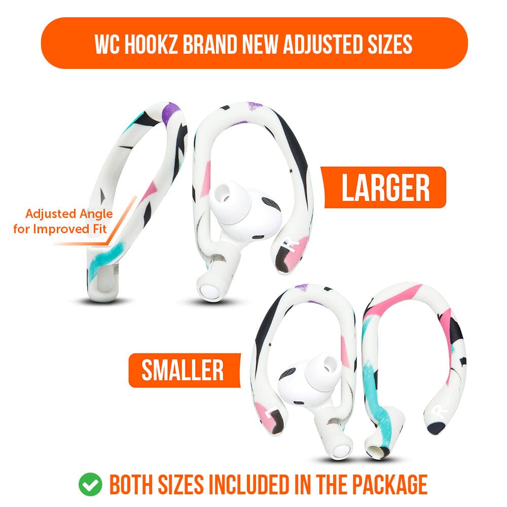 WC HookZ - Over Ear Hooks for Airpods Pro 1, 2 & Airpods 1, 2, 3Earbuds EarhooksTorqelo.com