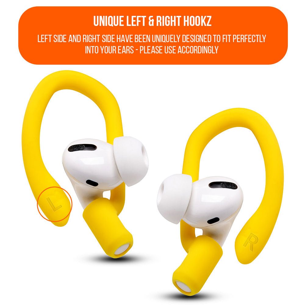 WC HookZ - Over Ear Hooks for Airpods Pro 1, 2 & Airpods 1, 2, 3Earbuds EarhooksTorqelo.com