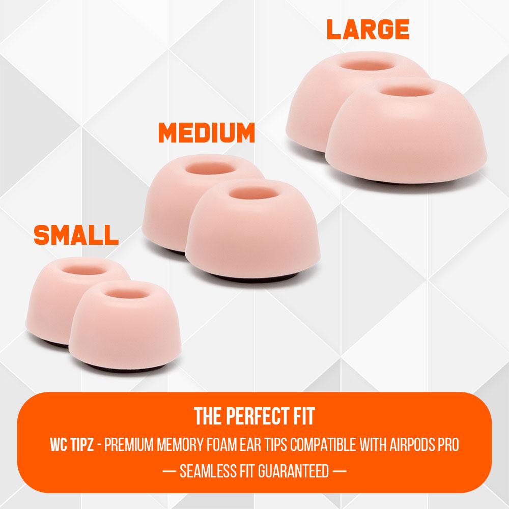 WC TipZ - Memory Foam Ear Tips for Airpods Pro & Airpods Pro 2Earbuds Foam TipsTorqelo.com