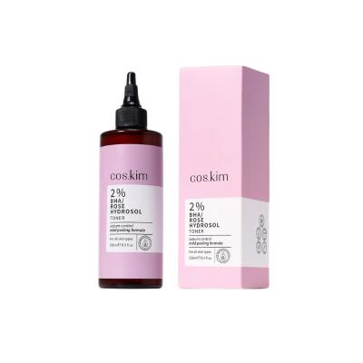Coskim 2% BHA Rose Hydrosol Toner: Tighten Pores, Remove Blackheads & Vegan Formula for Acne-Prone Skin by Beauty Care Bag