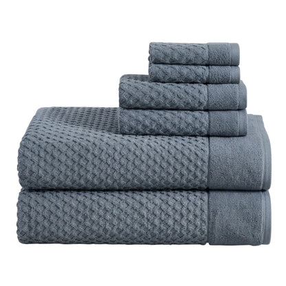 Cotton Diamond Waffle Weave Bath Towel Set - Grayson Collection by Great Bay Home