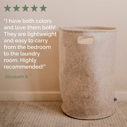 Felt Laundry Hamper by Parker Baby Co.
