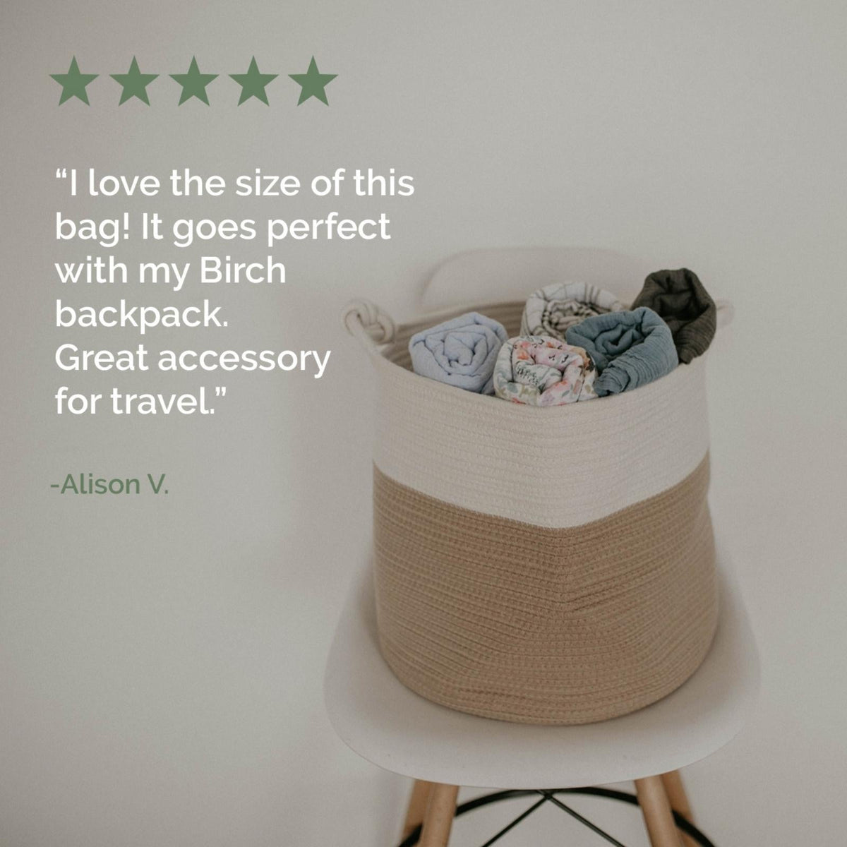 Rope Storage Basket by Parker Baby Co.