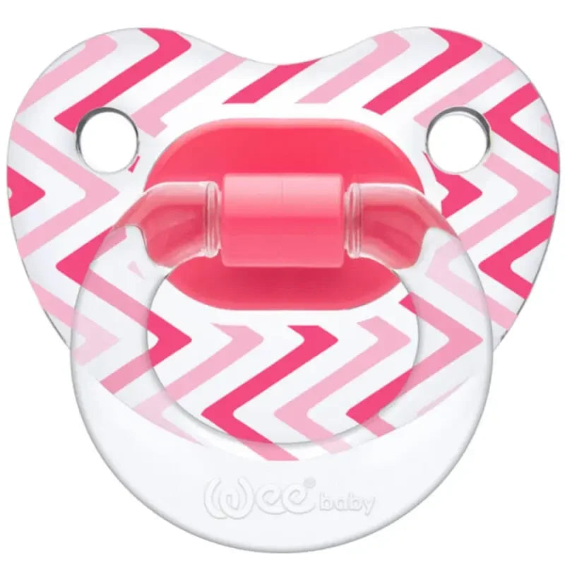 Weebaby Orthodontic Silicone Pacifier Pink 0-6 Months by Beauty Care Bag
