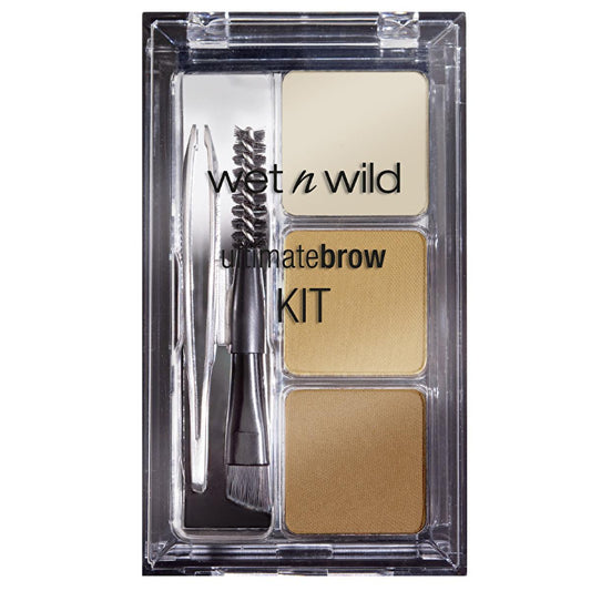 Wet n Wild Ultimate Brow Kit Soft Brown - Eyebrow Kit with 3 Shades & Dual-Ended ApplicatorEyebrow PencilTorqelo.com
