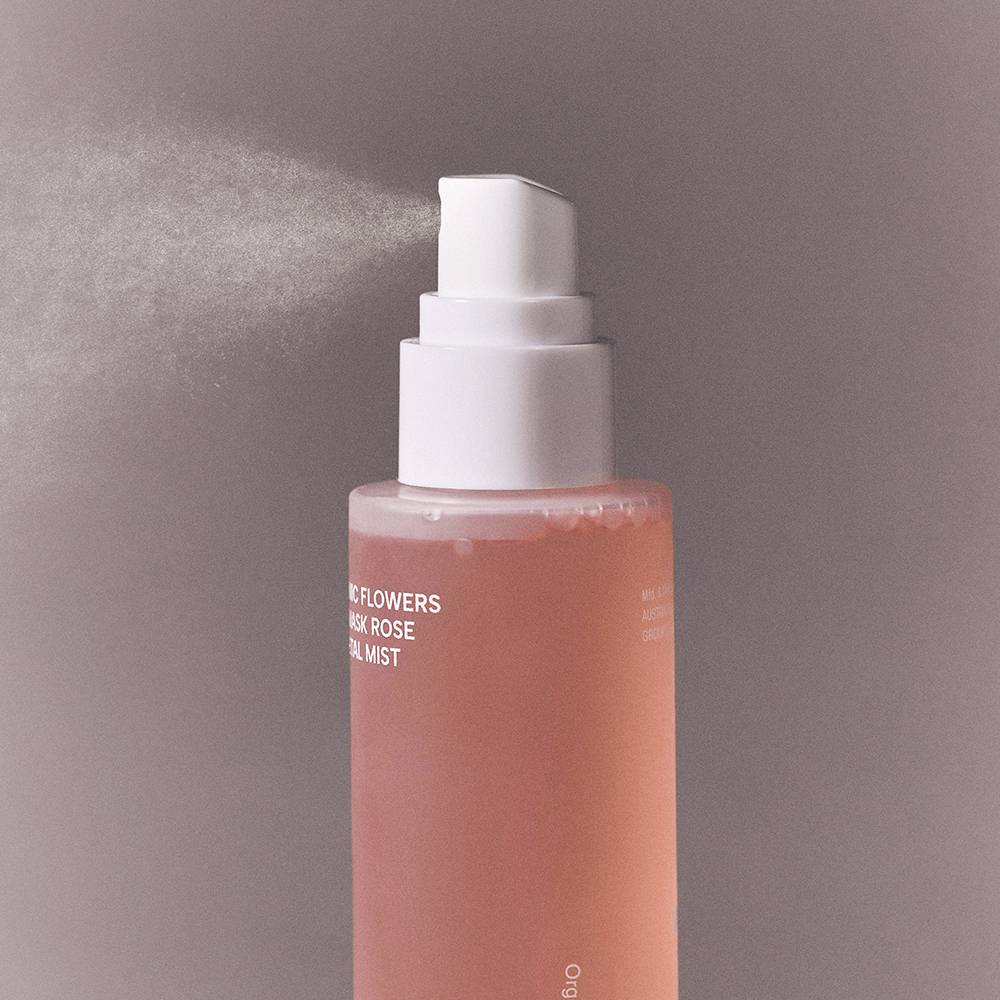 whamisa Organic Flowers Damask Rose Petal Mist 100ml by Seoulia