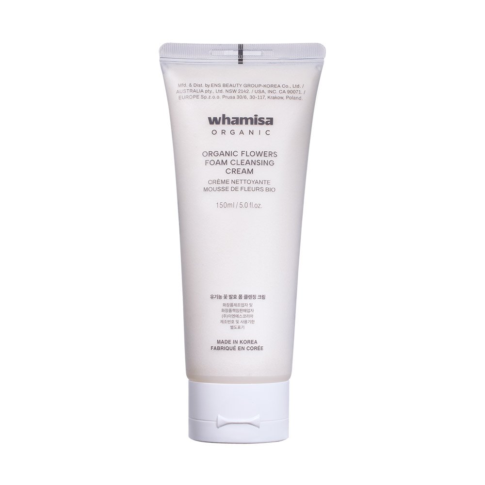 whamisa Organic Flowers Foam Cleansing Cream 150ml by Seoulia