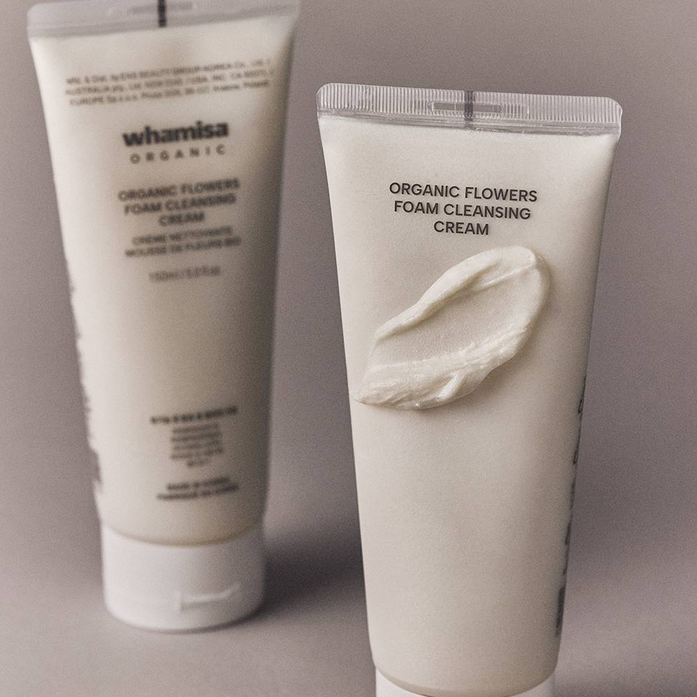 whamisa Organic Flowers Foam Cleansing Cream 150ml by Seoulia