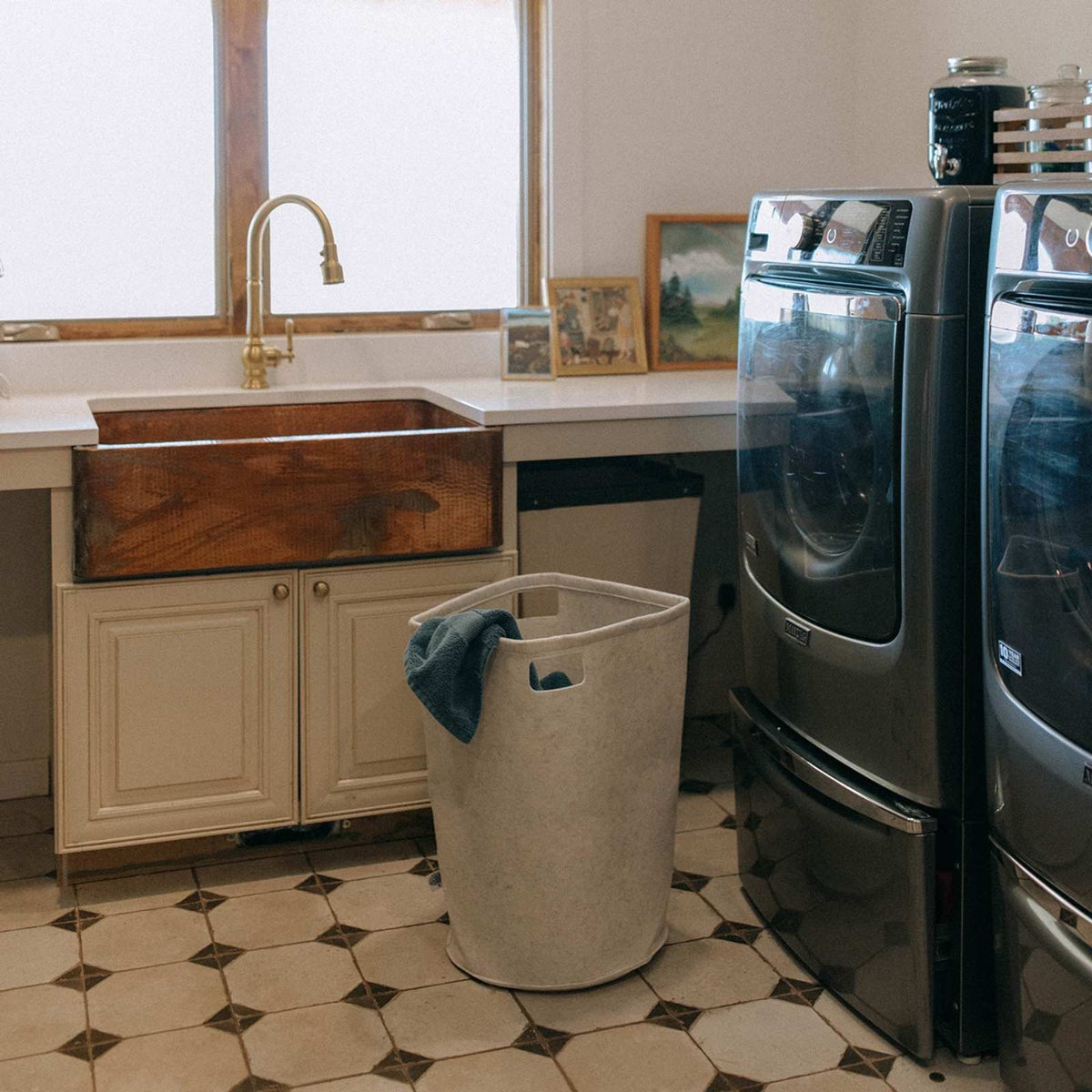 Felt Laundry Hamper by Parker Baby Co.