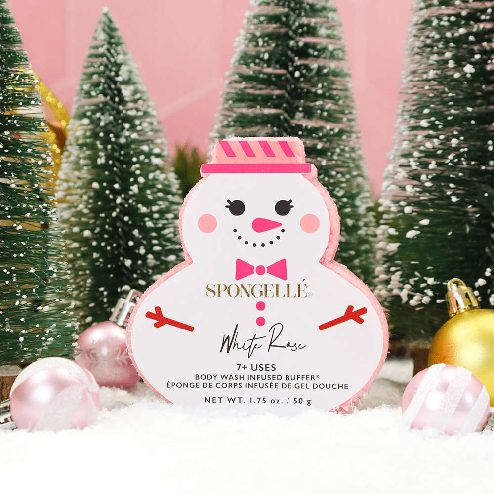 White Rose | Holiday SnowmanBody Wash Infused BufferTorqelo.com