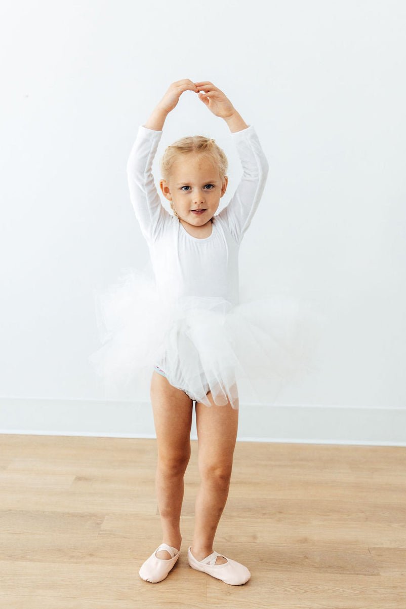 White Velvet L/S Tutu LeotardTutu Leotard L/STorqelo.com