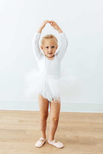 White Velvet L/S Tutu LeotardTutu Leotard L/STorqelo.com
