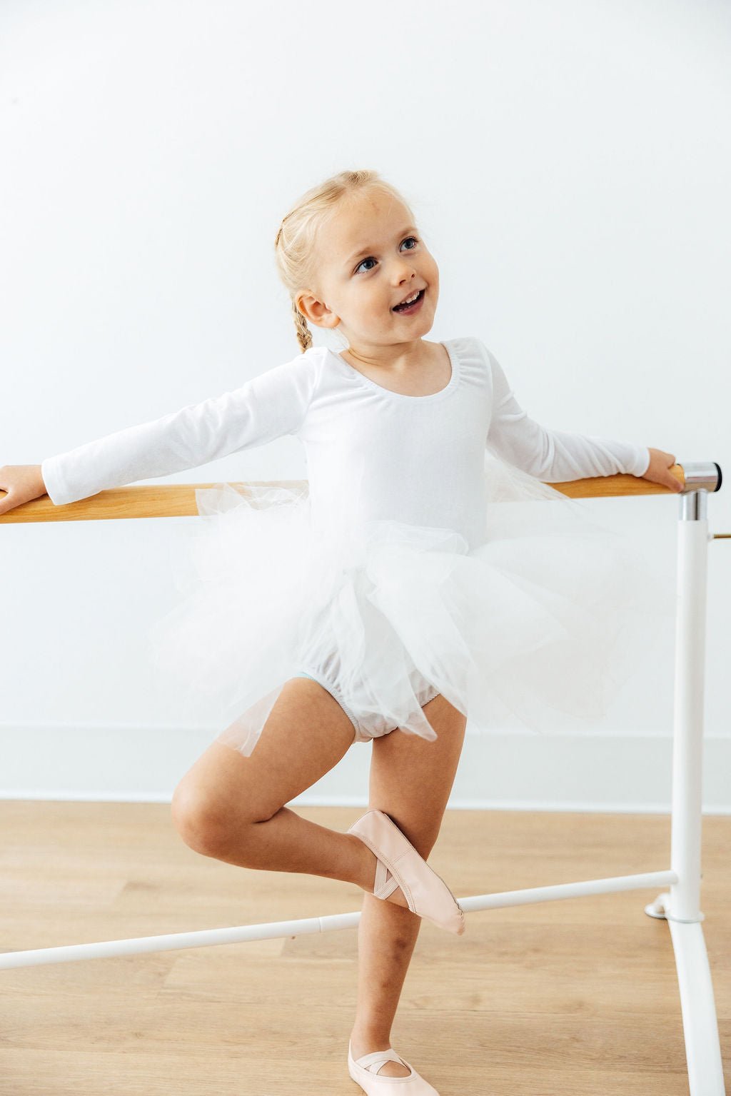White Velvet L/S Tutu LeotardTutu Leotard L/STorqelo.com