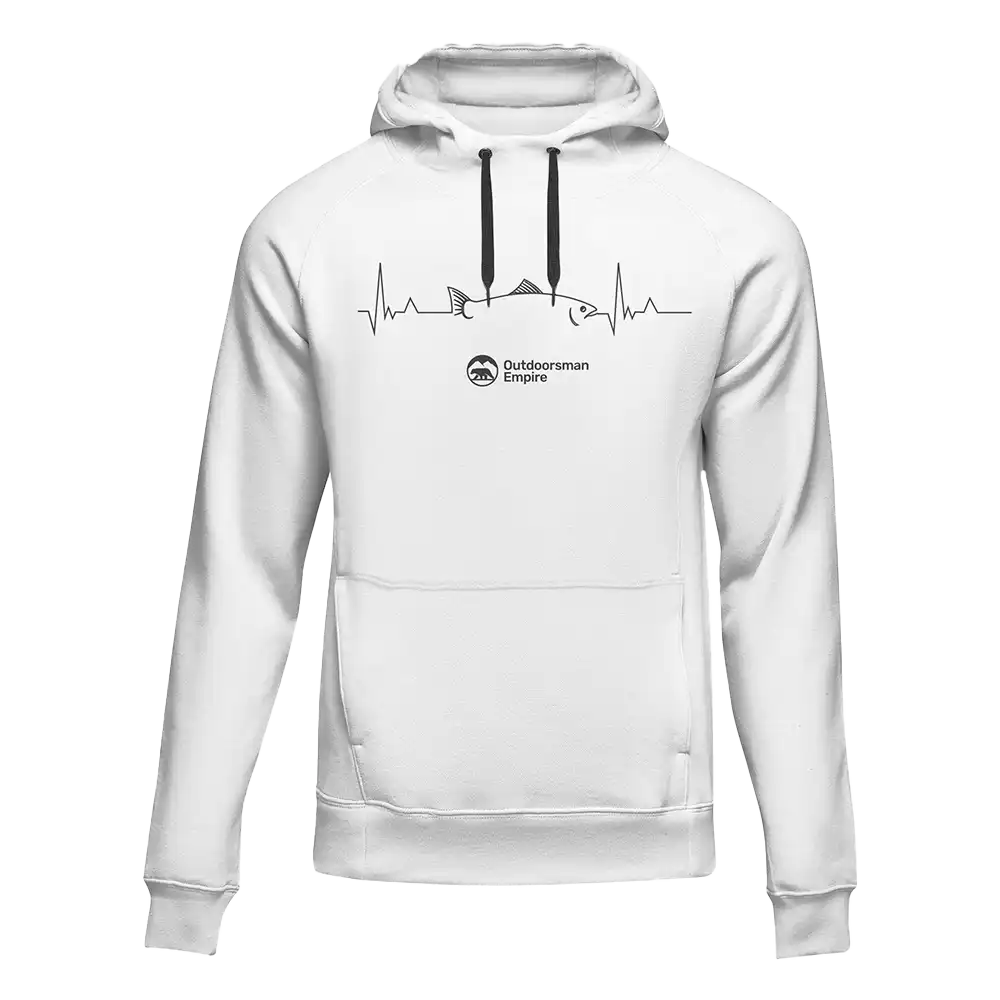 Fishing Cardiogram Unisex Hoodie by Outdoorzees
