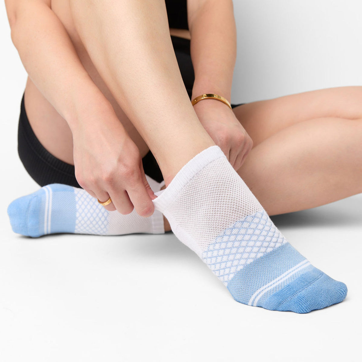 White/Powder The Sip Ankle SocksAnkle SocksTorqelo.com