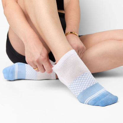 White/Powder The Sip Ankle SocksAnkle SocksTorqelo.com