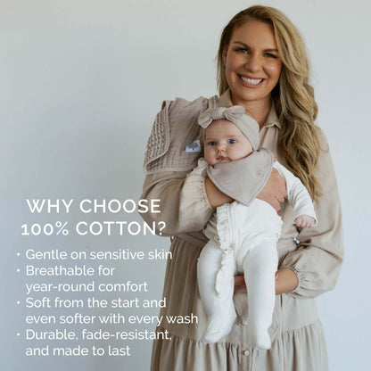 Bliss Muslin Bandana Bibs Set (4-Pack) by Parker Baby Co.