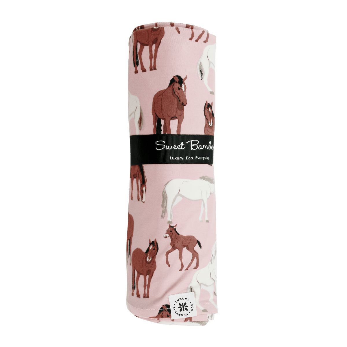 Wild Horses Swaddle by Sweet Bamboo