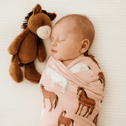 Wild Horses Swaddle by Sweet Bamboo