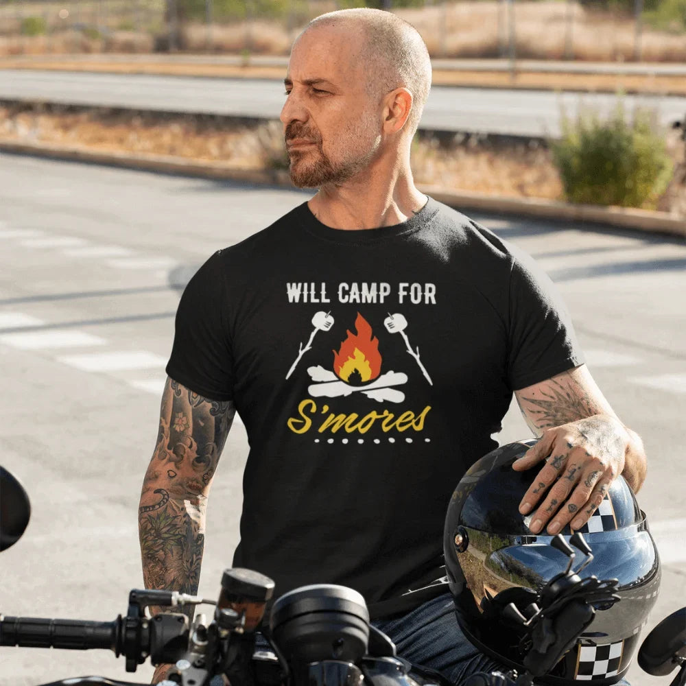 Will Camp For Smores Man T-Shirt by Outdoorzees