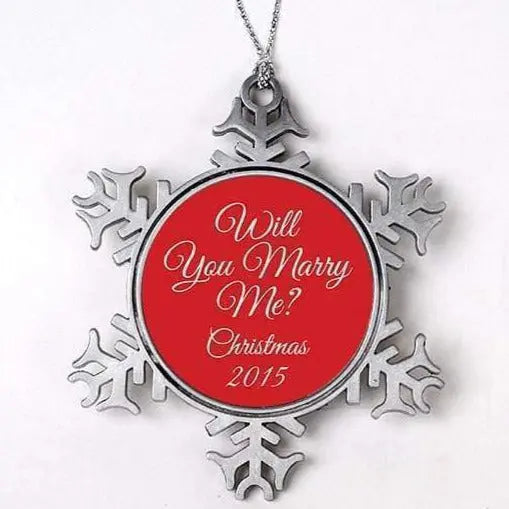 Will You Marry Me Christmas Ornament by Joyful Moose