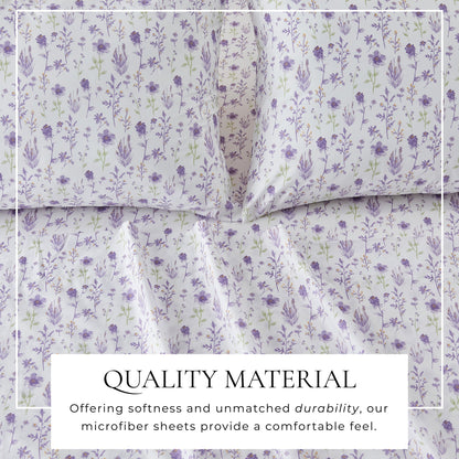Watercolor Floral Sheet Set - Delia Collection by Great Bay Home