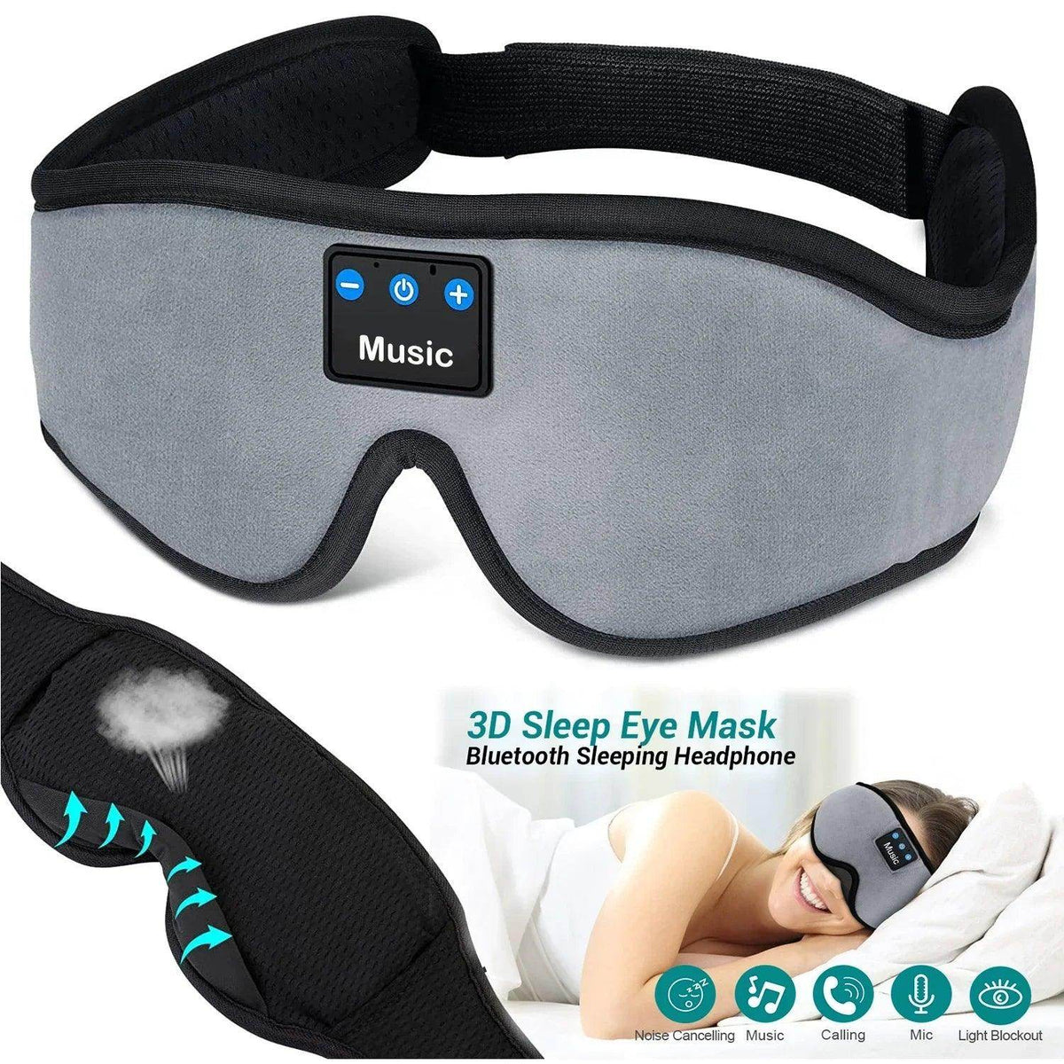 Wireless Sleep Headphones for Side Sleeperssleep headphoneTorqelo.com