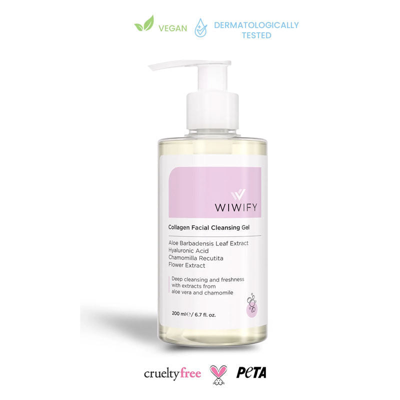 Wiwify Aloe Vera & Chamomile Purifying Cleansing Gel 200 ml by Beauty Care Bag