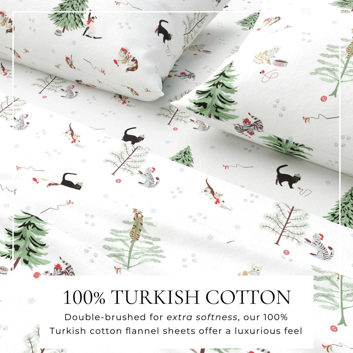 100% Turkish Cotton Flannel Sheet Sets - Boulder Collection by Great Bay Home
