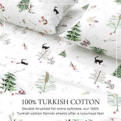 100% Turkish Cotton Flannel Sheet Sets - Boulder Collection by Great Bay Home