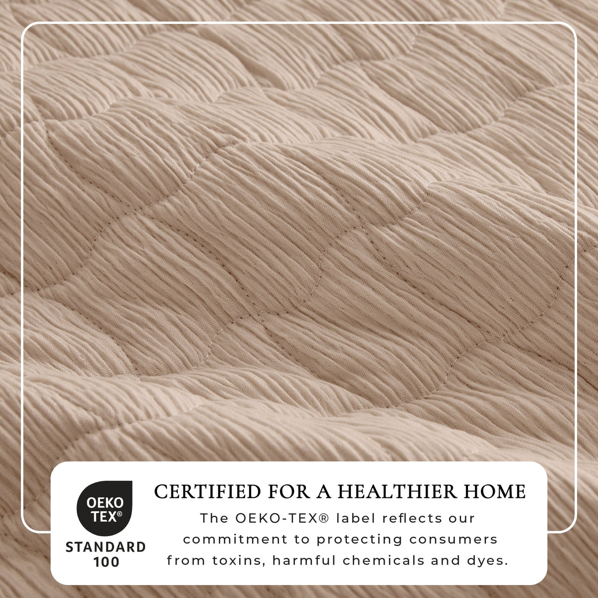 Gauze Quilt Set - Wave Stitch Collection by Great Bay Home